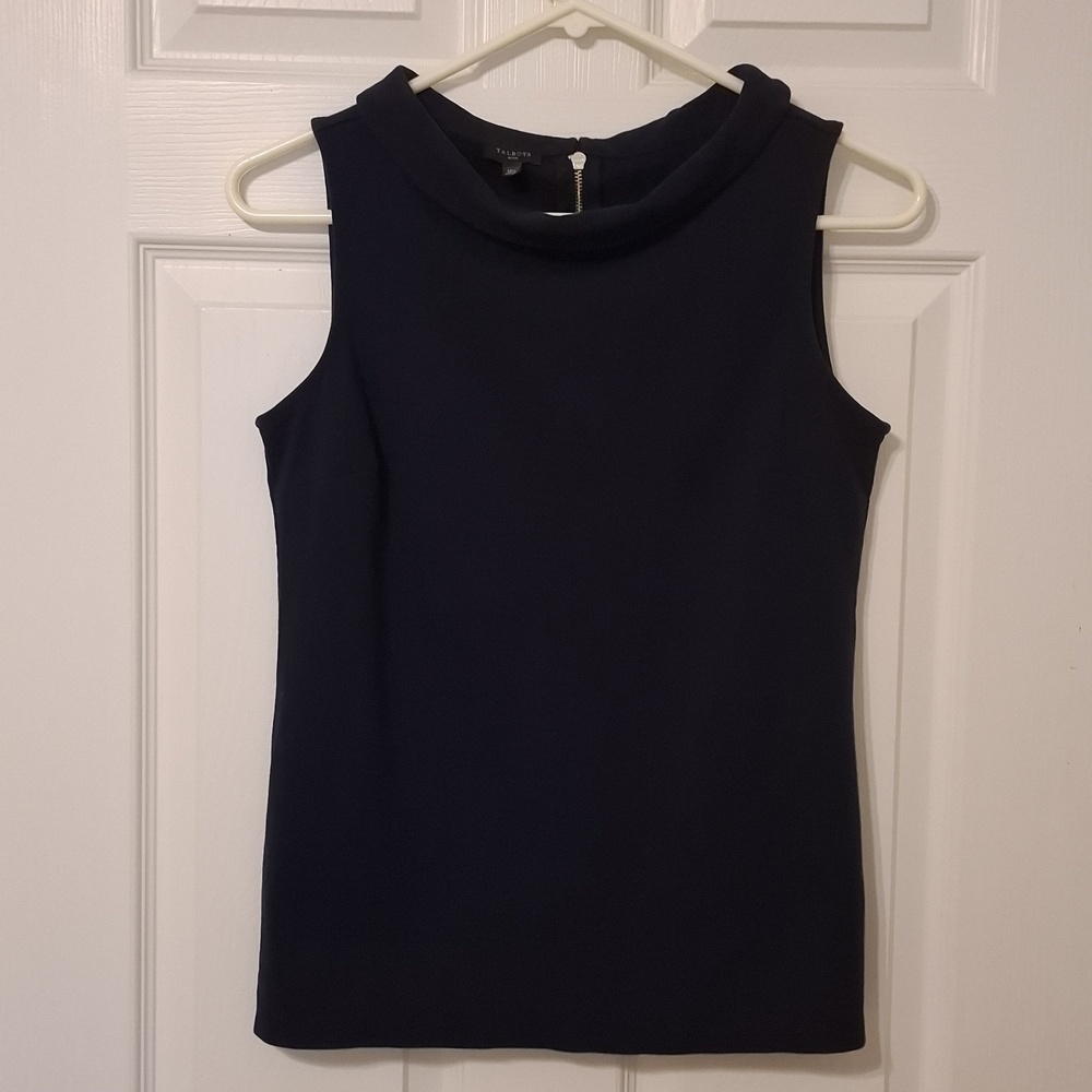Talbots sz MP, navy Sabrina Ponte shell. NWOT. Classic, Cotton